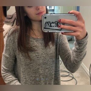Soft gray long-sleeve